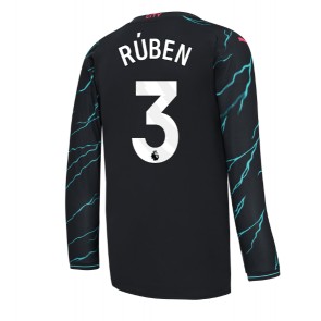 Manchester City Ruben Dias #3 Replika Tredjetrøje 2023-24 Langærmet